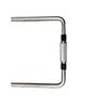 Single Ball Clamp Drum Rack Hardware with L-Shaped Hanging Bracket and Thickened Tom-Tom Stand Column.