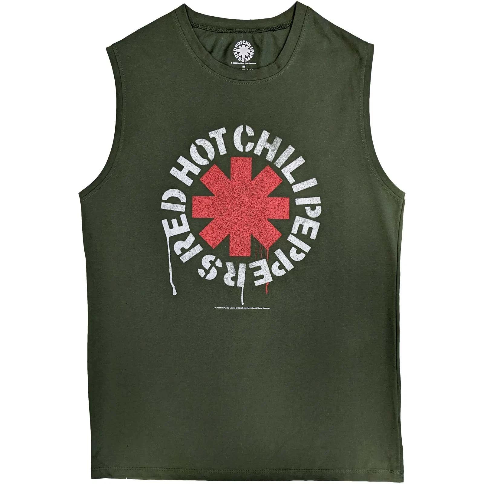 Red Hot Chili Peppers Stencil Vest Official Tee T-Shirt Mens Unisex L