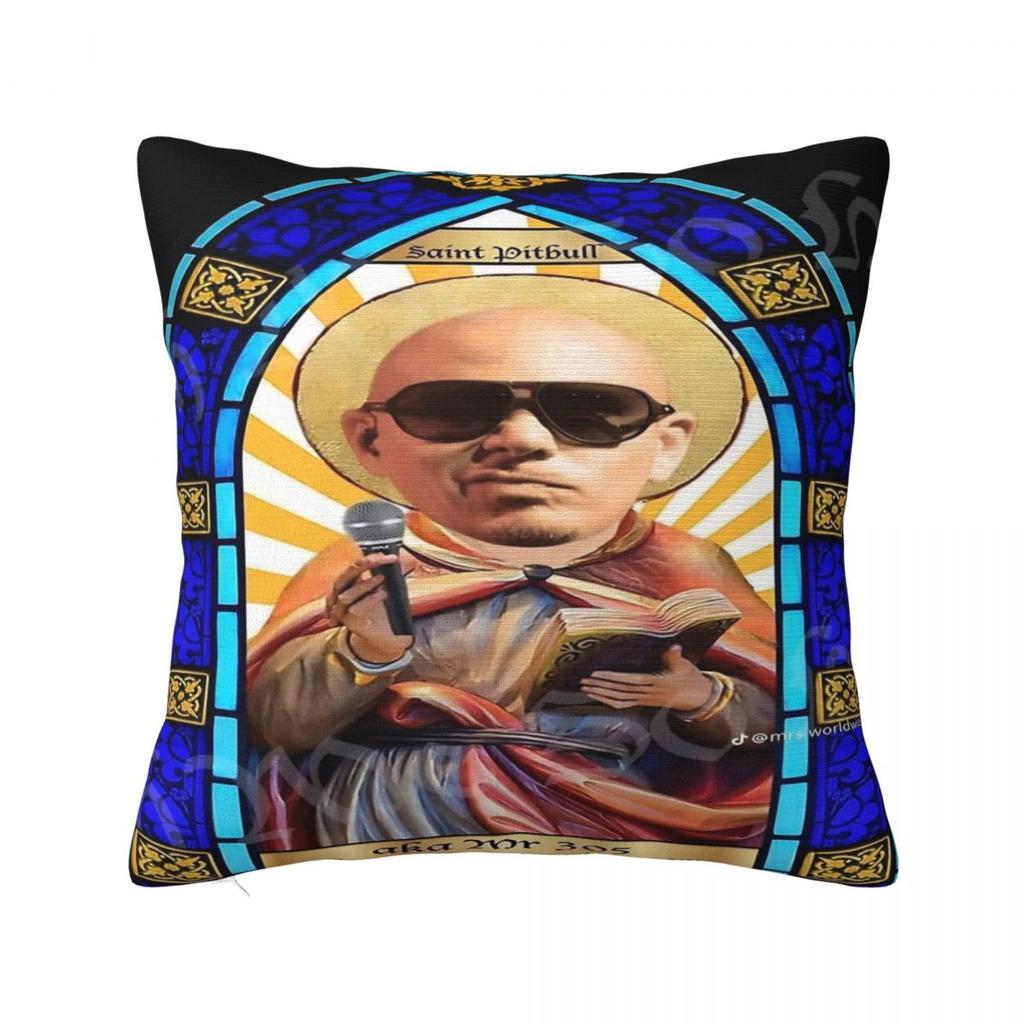 Pillow Cover Mr Worldwide Pitbull Custom Cushion Cover Fashion Pillow Case For Office Car Home Decorative Pillowcases