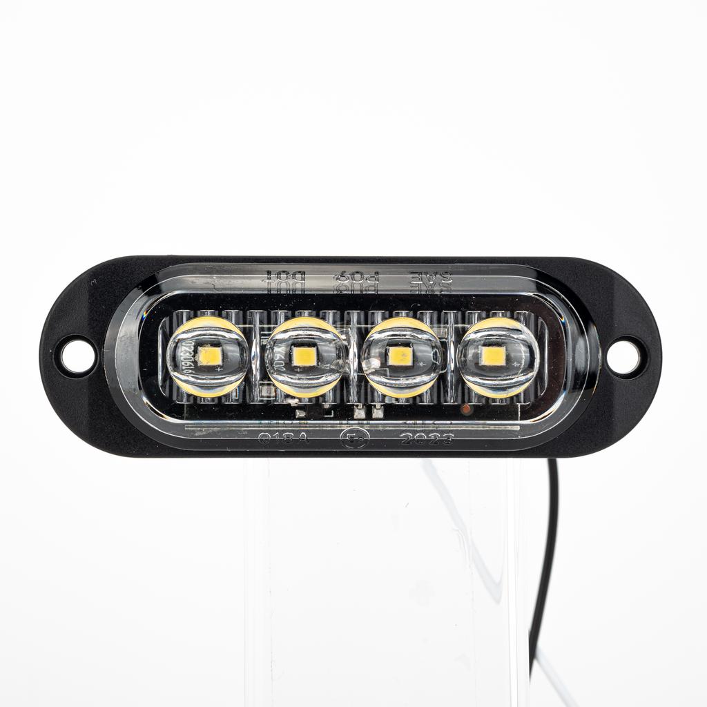 2PCS 12-24V 4LED Truck Beacon Lamp Trailer Side Marker Lamp LED Waterproof Car Warning Clearance Side Light for Lorry