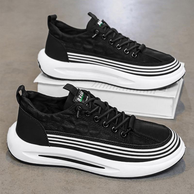 

Crocodile Pattern Men Shoes Platform Breathable Loafers Summer Slip On Men Casual Sneakers Vulcanized Walking 44 чорний