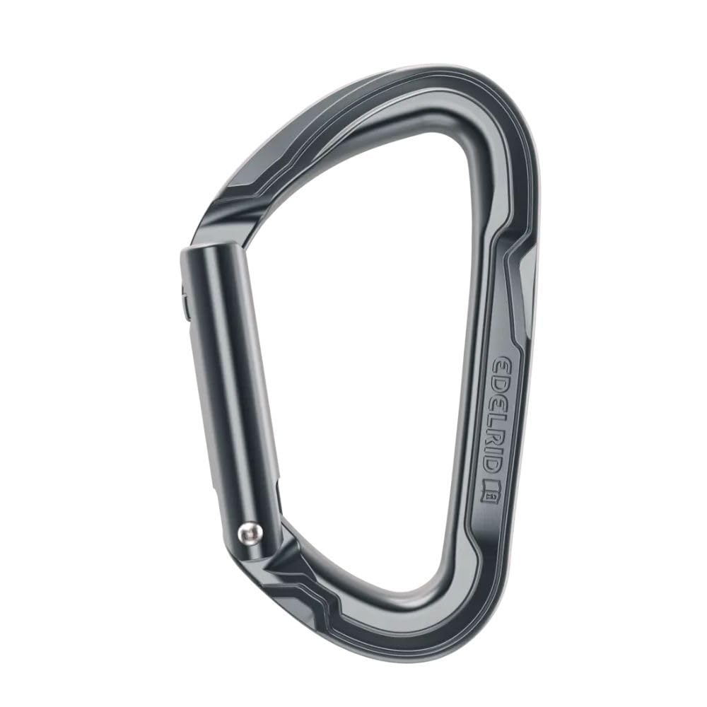 Скалолазный карабин Edelrid Pure Straight III Серый (ER73775) серый
