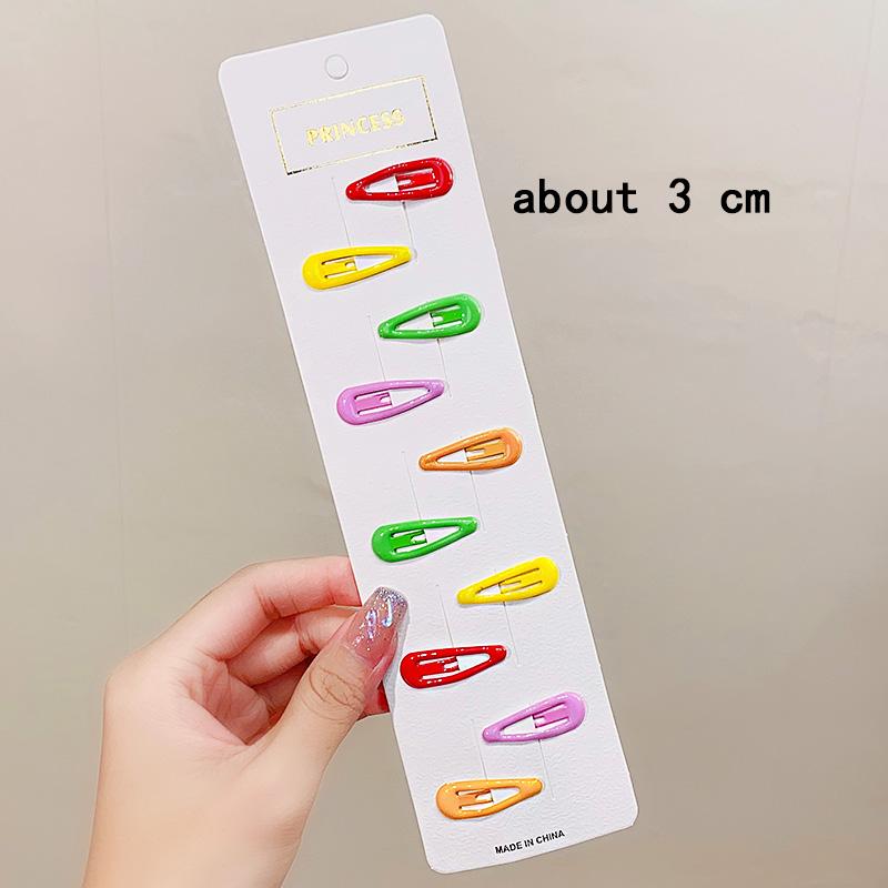 10pcs/set Cute Colorful Star Waterdrop Shape Hair Clips For Girls Children Lovely Hair Decorate Hairpins Kids Hair Accessories