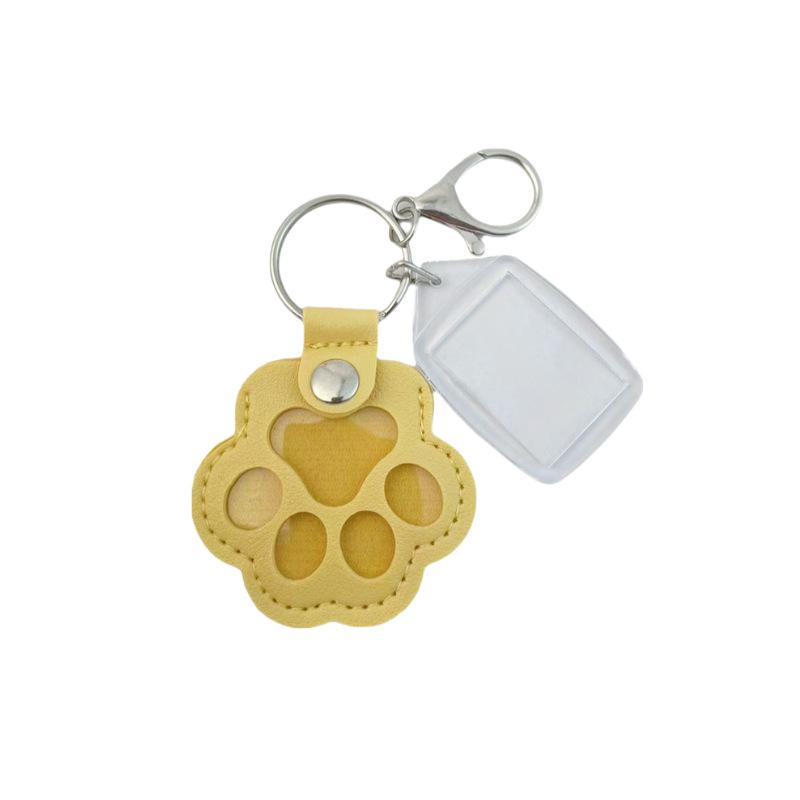 Leather Pet Fur Keepsake Keychain: Cute Cat & Dog Hair Bag Charm Ornament