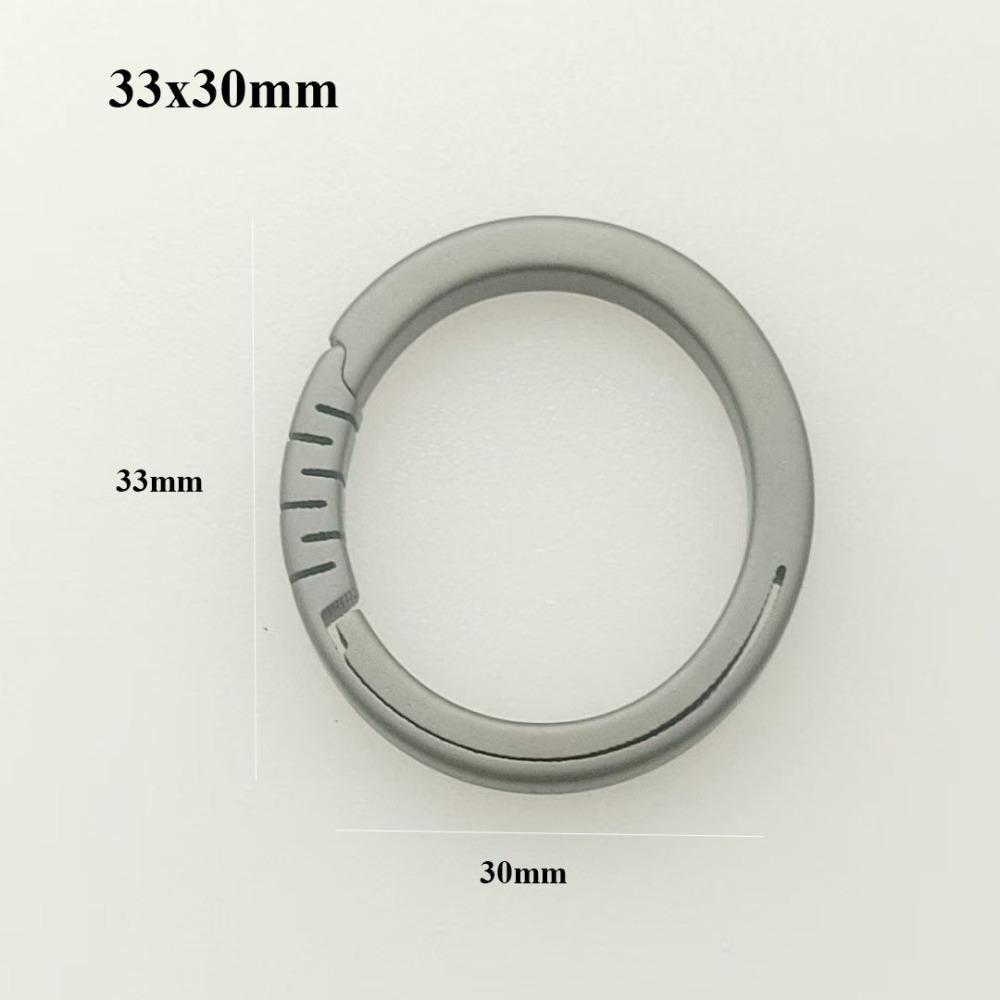 New Real Key Rings Titanium Alloy Super Lightweight Buckle Titanium Alloy KeyRings Male Creativity Gift