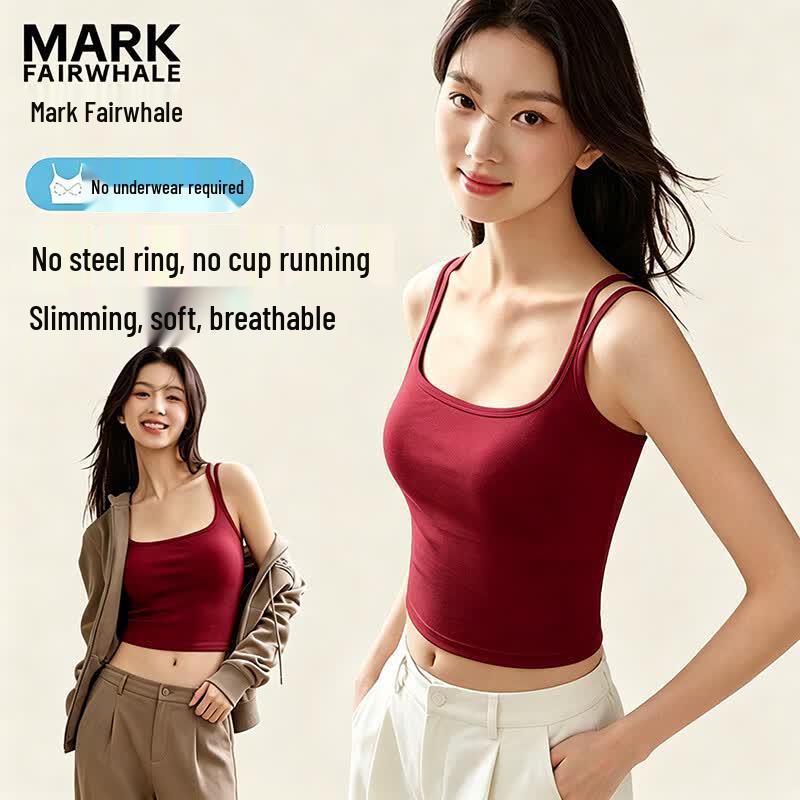 MARK FAIRWHALE Women s Built-in Padded Camisole Top XL