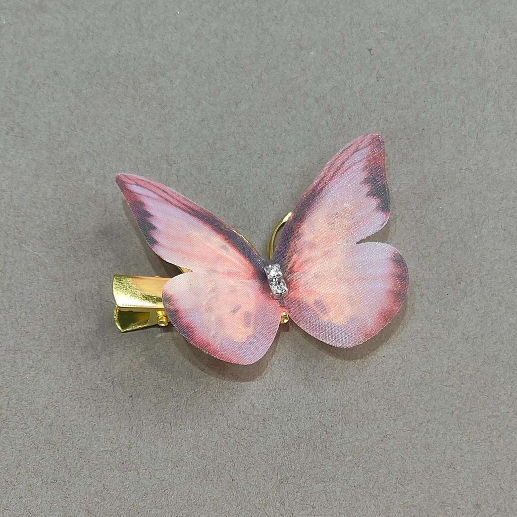 Gradient Butterfly Hairpin for Children - Cute Mesh and Alloy Duckbill Clip, Perfect for Hanfu and Fairy Styles