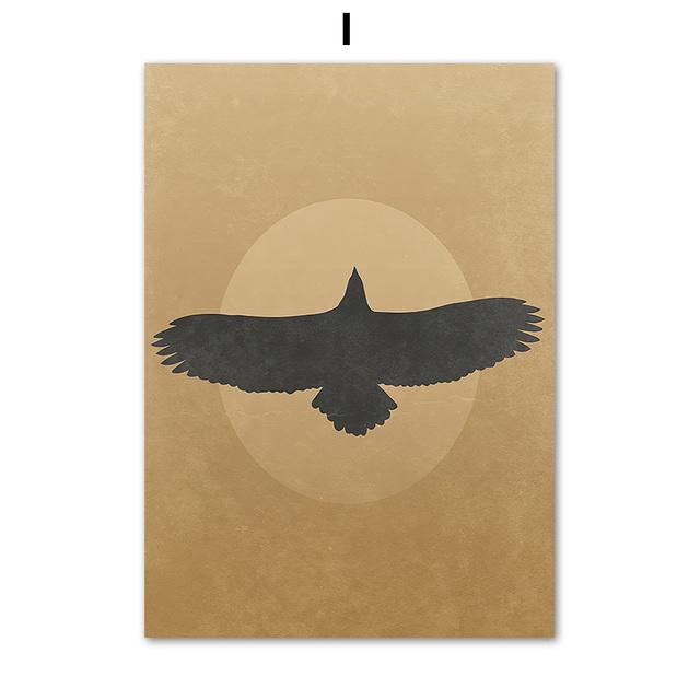 Desert Cowboy Canvas Painting Wall Decoration Sunset Bobcat Posters and Prints Interior Painting No Frame