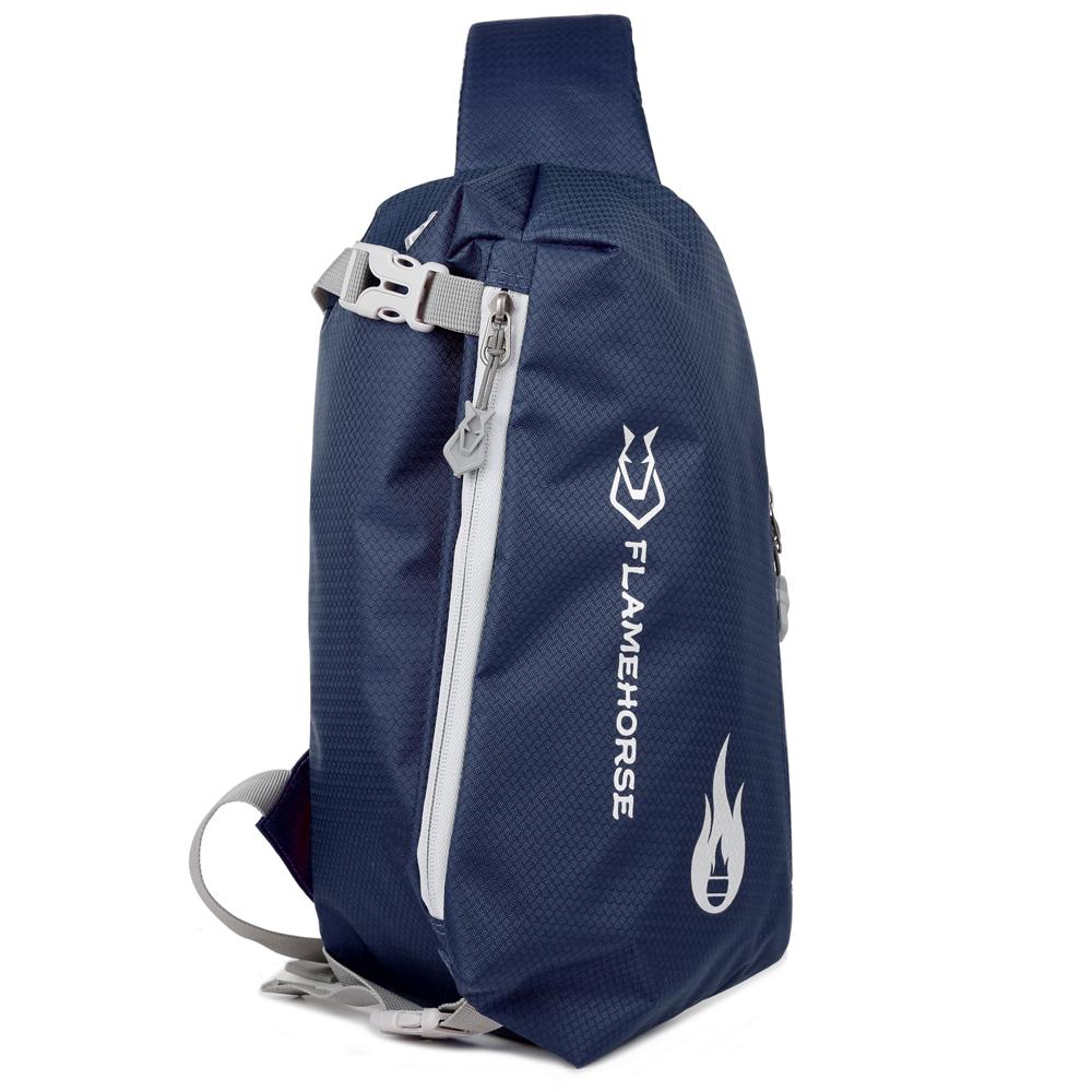Crossbody Sling Bag Ultralight Waterproof Nylon Chest Shoulder Bag With Earphone Hole Perfect Travel Companion For Men And Women
