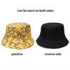 New Unisex Print Yellow Duck Bucket Hats Sunshade Double Sided Wearable Fashion Cute Casual Fisherman Caps Versatile Cartoon Ins
