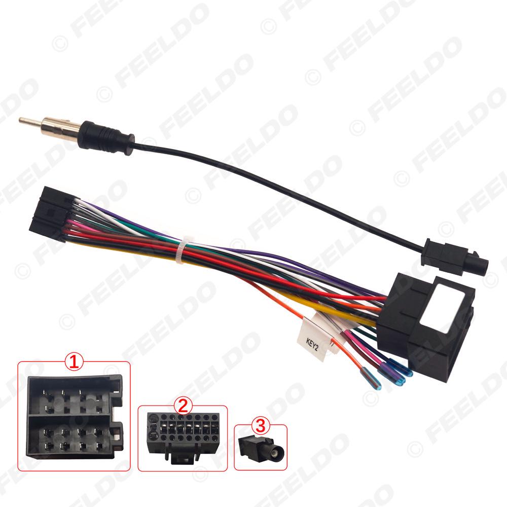 

Compatible Wiring for 2011-2015 Mercedes-Benz Smart Car Stereo Upgrade: 16 Android Screen Navigation Power Cord Zhangxun 16P Android Main Unit Power Cord