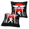 Budo Soul Karate Spirit Martial Arts 2 Pcs Square Pillowcase Pillow Cover Cushion Zip Decorative Comfort Throw Pillow For Home
