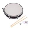 Snare Drum 14 Inch Super Slim Stainless Steel Student Snare Drum with Drumsticks for Practice Performance Wine Red