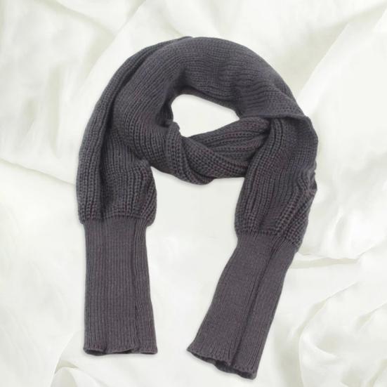 

Yousheng Knitted Shawl Scarf with Sleeves Women Autumn Winter Solid Color Long Knitting Scarf Casual Literary Style Elastic Shawl Wrap Scarf 210cm бежевый