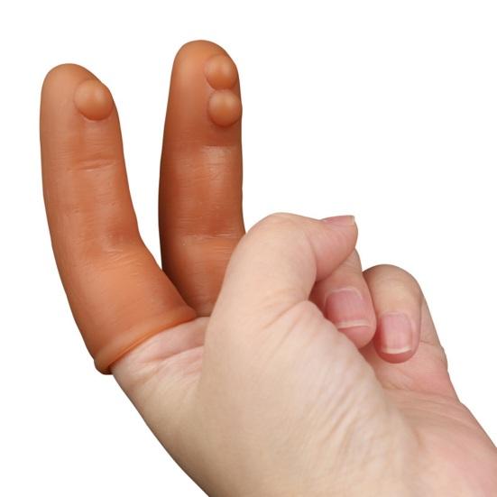 Yousheng G-spot Finger Sleeve Massager Liquid Silicone Material Finger Sleeve with Bump for Clitoris Breasts Stimulation Adult Couple Sex Toy