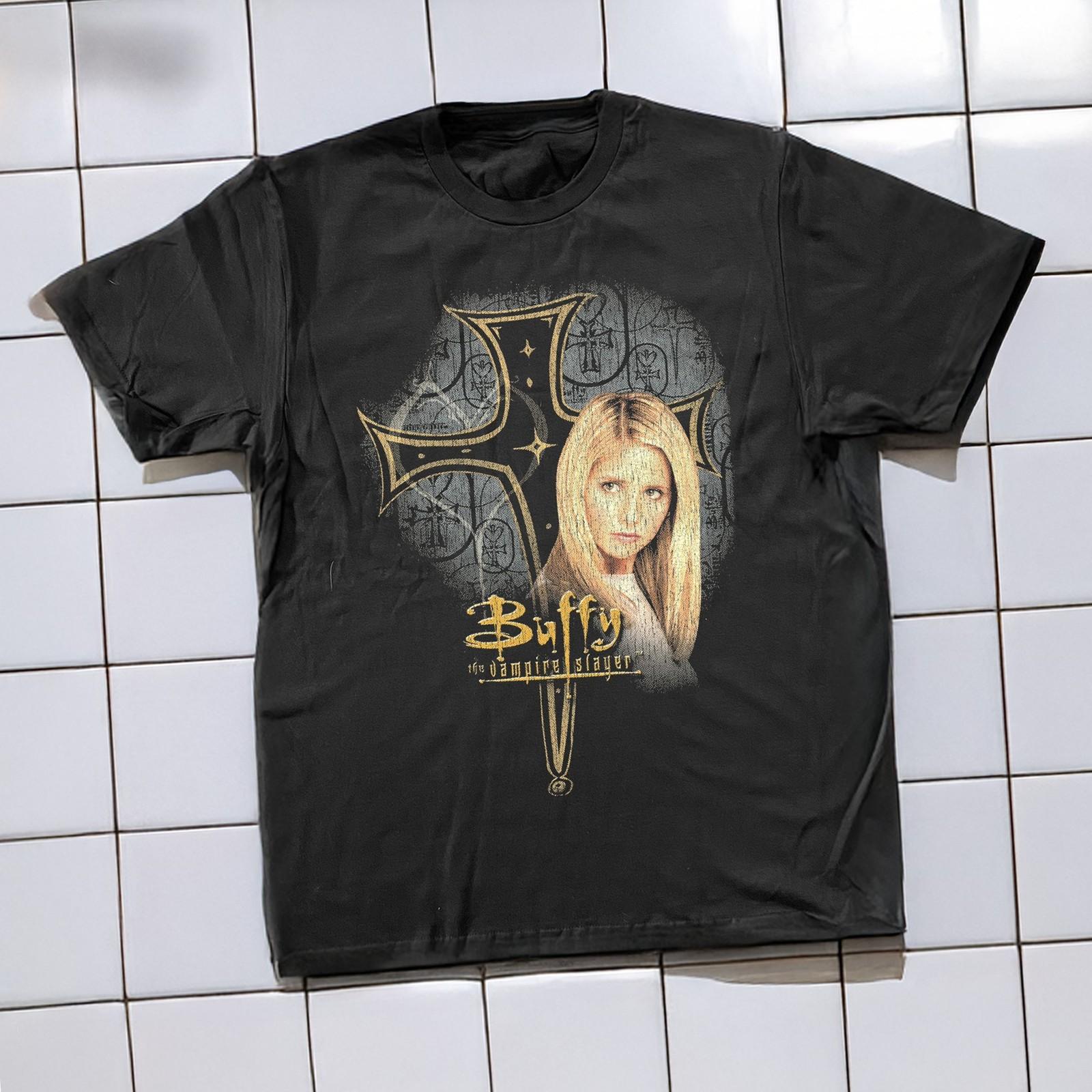 1998 Buffy The Vampire Slayer Classic T-Shirt Black M 2XL