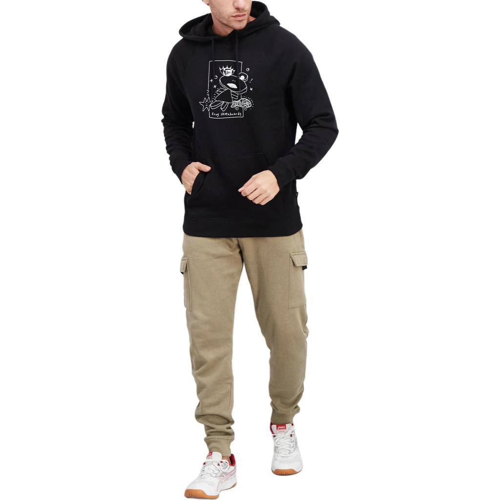 Vans Sweatshirts Men's Black Hooded Non Detachable Moderate Straight Fit VN0A49SNZ63
