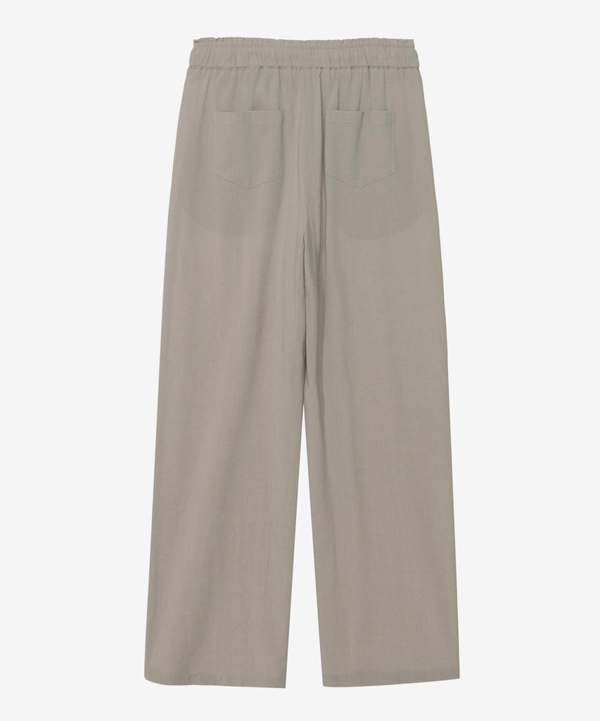 MIND BRIDGE WOMEN [W] Wide Linen-Like Full Elastic Waist Pants