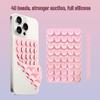 Double-Sided 40-Suction Cup Silicone Phone Holder: Strong Adhesive, Non-Slip Design