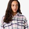 [Lacoste] Women's Shirt-Style Wool Check Outerwear BF8435-55NAI9
