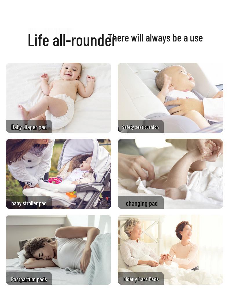 Wasserdichte, atmungsaktive, waschbare große Nacht-Inkontinenzauflage für Babys und Kinder