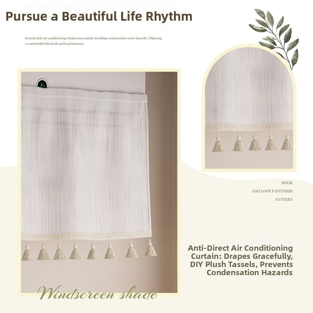 Washable Air Conditioner Windshield Curtain Air Conditioner Dustproof Curtain Indoor Decoration