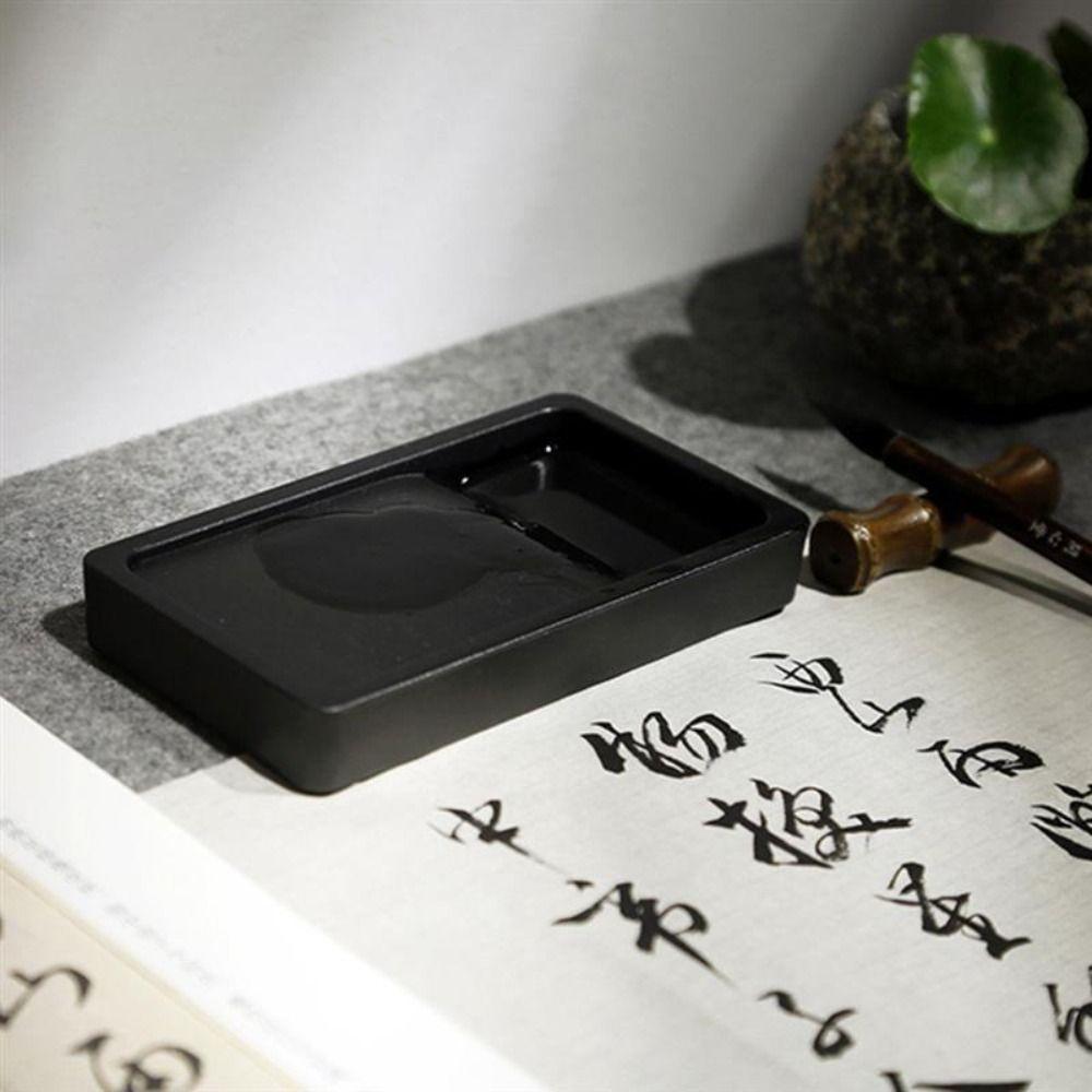 Writing Two-sided Penmanship Chinese Brush Inkslab Calligraphy Inkstone Calligraphy Inkwell