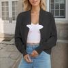 Women's Fashion Casual Comfortable Solid Color Cardigan Jacket