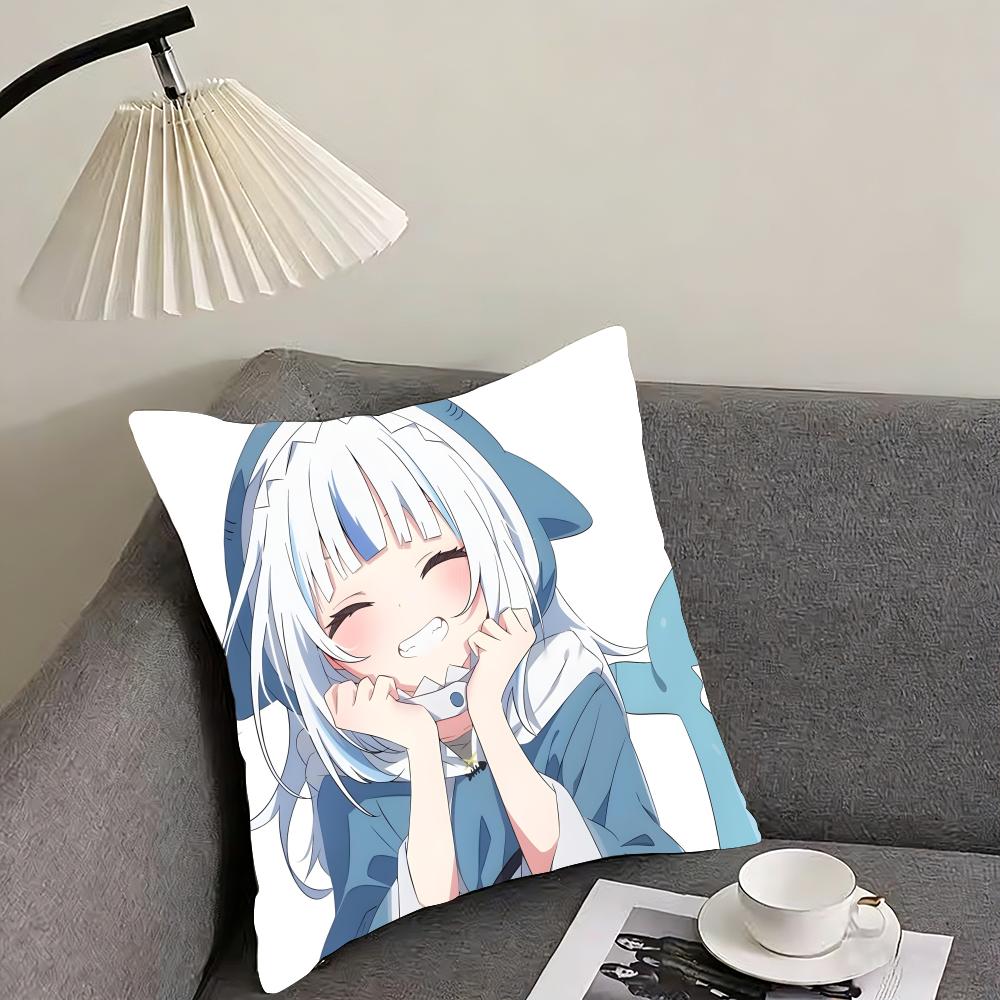 GGawr GuraA Anime Cushion Cover Pillowcase Ultra Soft Skin Friendly Fabric Cloud Like Comfort Concealed Zipper