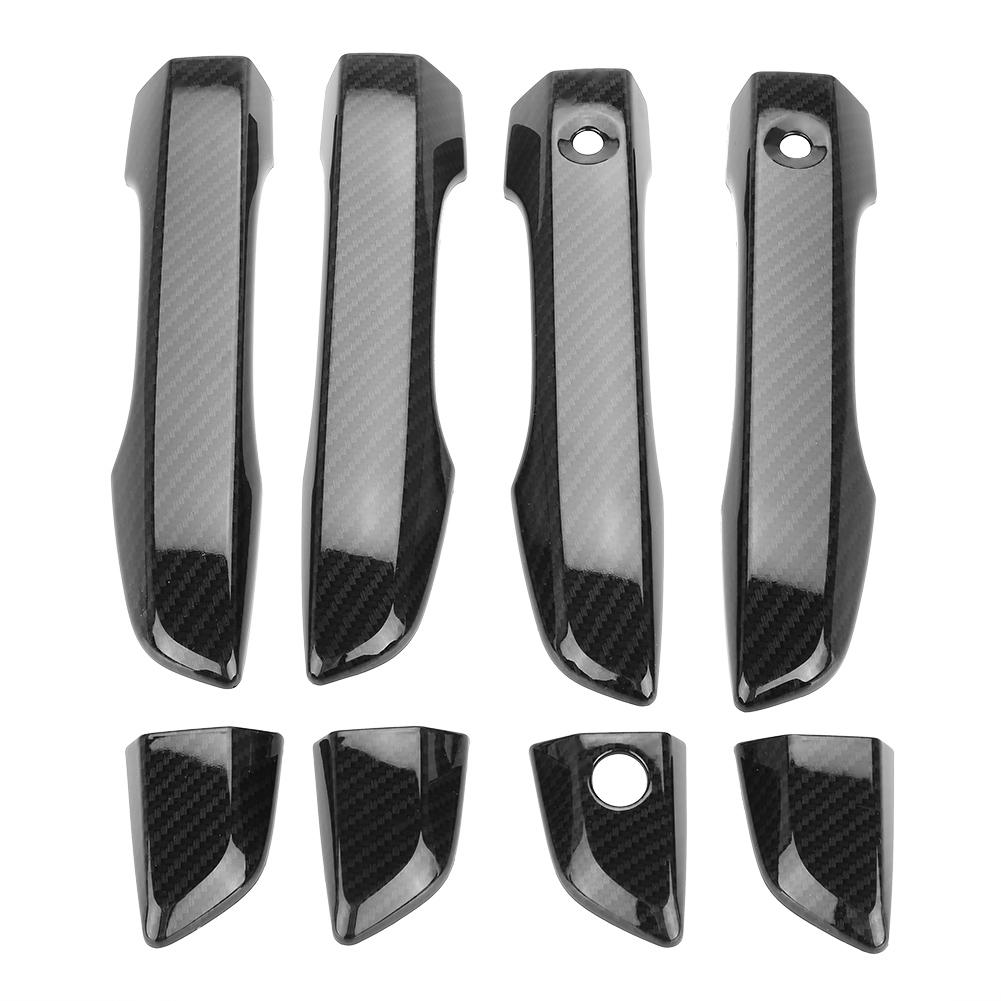 8Pcs Carbon Fiber Texture Door Outside Handle Cover Fit For Honda Civic 2016 2018