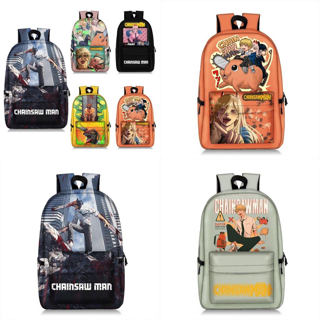 Stunning Child/adult Chainsaw Man Backpack Schoolbag Anime Bag
