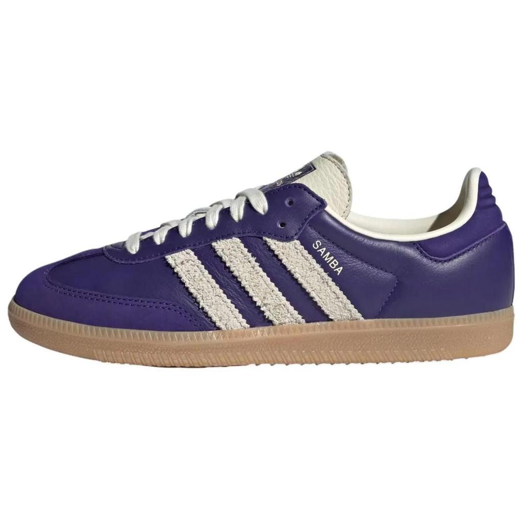 adidas Womens Samba OG 'Collegiate Purple Cream' (women's sizes) Collegiate Purple / Cream White / Gum 3 German Army Trainers JI2736