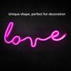 USB or Battery Powered LED Light Love Neon Light Unique Neon Sign  Living Room