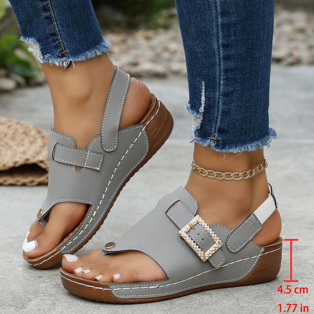 Summer Women Shoes Sandals Open Toe Soft Ladies Shoes Wedge Fashion Leisure Women Shoe Party Sandal Women Female Flip-flops