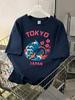 Tokyo Japan Mount Fuji Prints Cotton Tshirts Unisex Unisex Summer Tops Oneck Soft Short Sleeve T Shirt Basic Casual Clothes