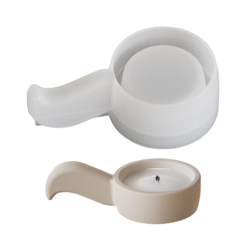 

Soft Silicone Frying Pan Mold for Easy Demolding of Candle Holders Perfect for Adding a Touch of Creativity to Any Space