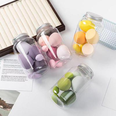 Drift Bottle Makeup Sponge Set: Non-Absorbing Dual-Use Foundation Puffs