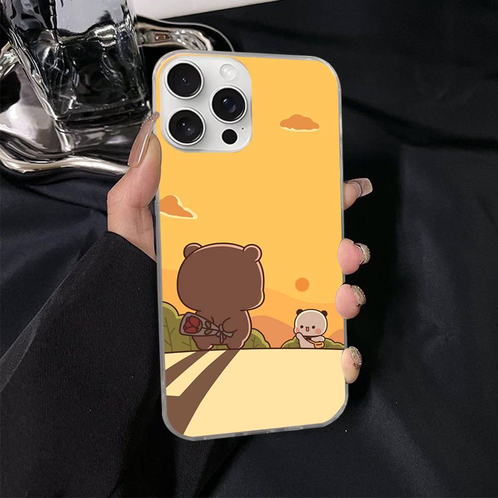 Cute Bubu Dudu Cartoon For IPhone 17 16 15 14 13 12 11 Plus Pro Max Satin Colorful Glossy Surface Phone Case