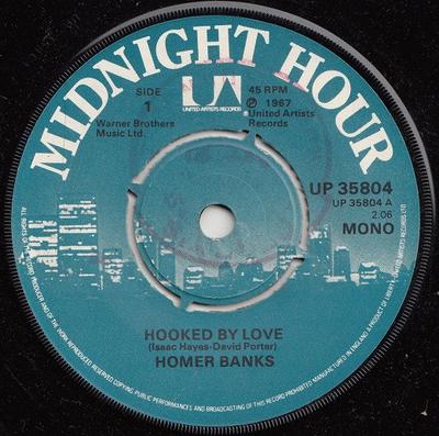 7inch Record HOMER BANKS - Hooked By Love / 60 Minutes Of Your UP35804 United Artists  1975 UK Soul/Funk Used