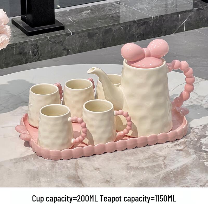 Naijiang Cream Style Ceramic Drinking Cup Set