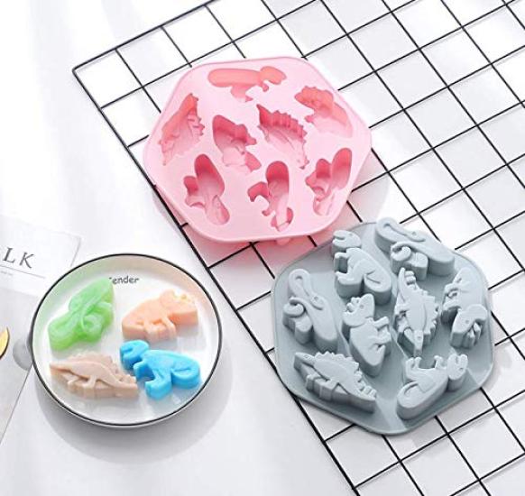 Silicone Dinosaur 4 8 Pieces Molds, Large, Types,