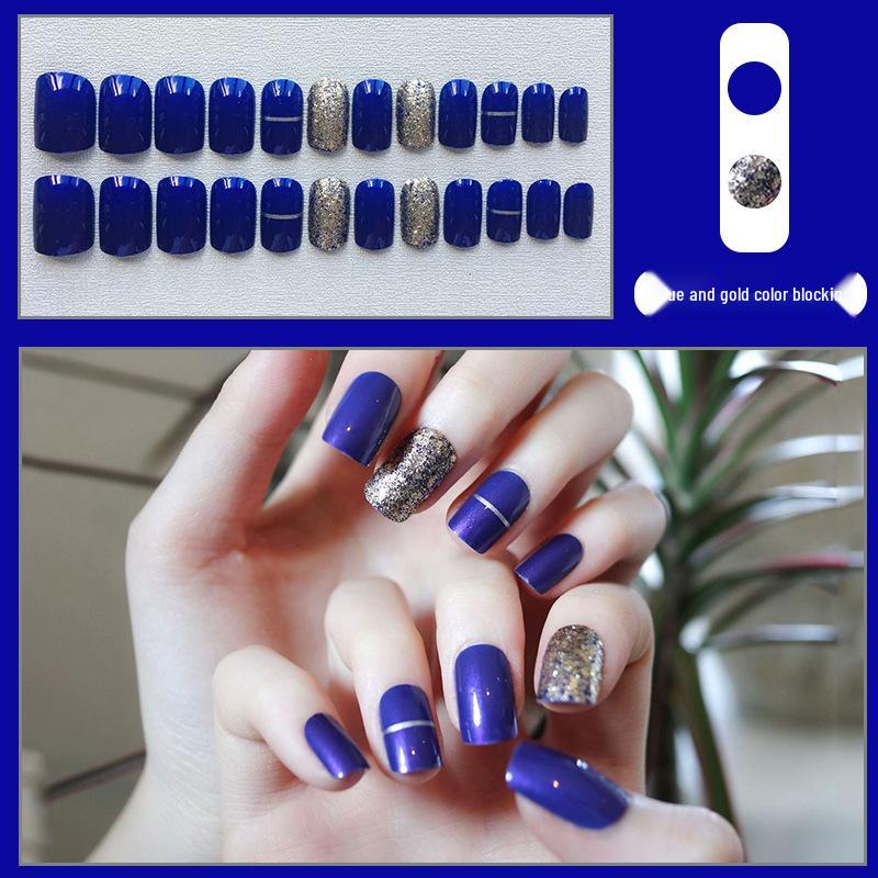 

24-Piece Press-On Manicure Set: Assorted Styles of Removable Nail Patches