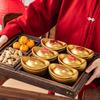 1/3Pcs Ingot Shaped Tinplate Candy Box Storage Biscuits Treats Tea Jar Gift Container With Lid For Wedding Party Decorative Boxe