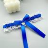 Bride Wedding Lace Garter Elastic Leg Band Lace Trim Design Leg Decoration for Formal Event Proms Ceremony Accessories