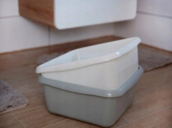 Plastic Bowl 45l Square Gray Universal