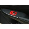 Car Window Lift Switch Button Trim Cover Decor for 2011+ Jeep Grand Cherokee Red