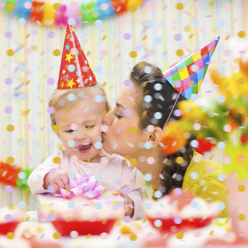 Confetti Paper For Birthday Party Decorations Multi-Colors Gorgeous And Shiny Table Confetti Dots