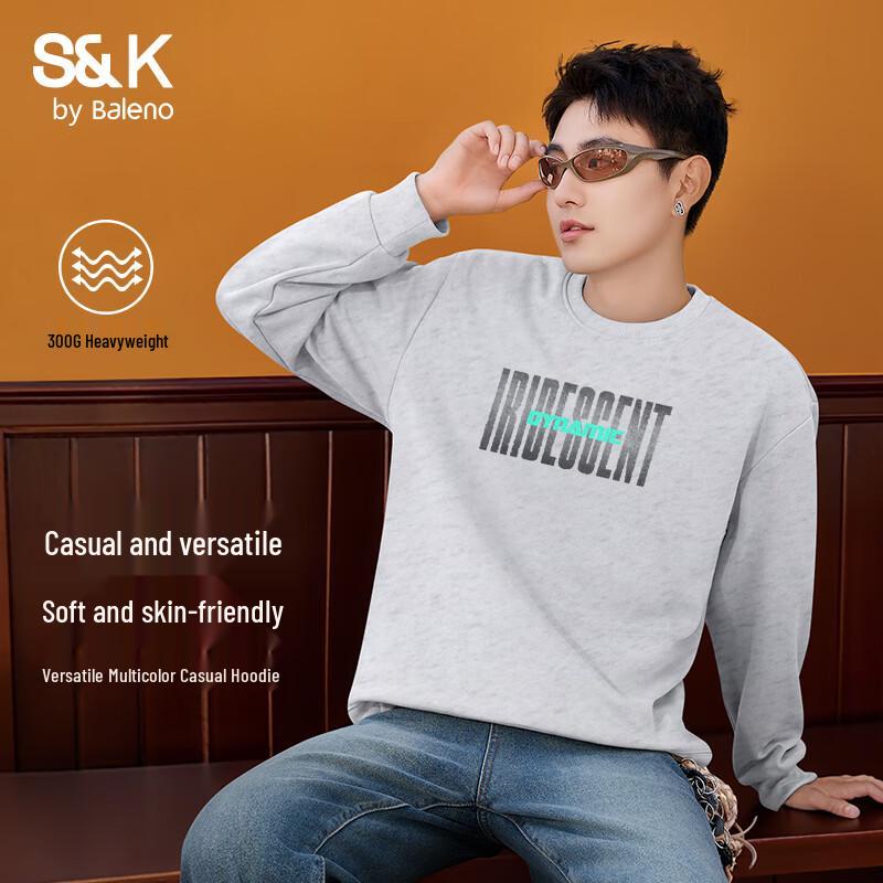

Baleno Men s Heavyweight Cotton Letter Print Casual Hoodie XL