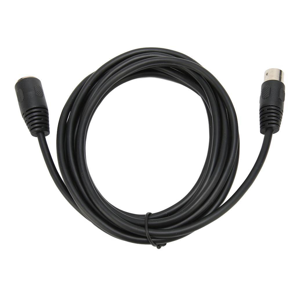 5 Pin MIDI Keyboard Extension Cable Stable DIN Male To Female Adapter Cable for Electronic Piano MIDI Guitar 9.8ft