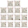 Pillow Cover Fiber Square Throw Pillow Cover Lettering Washable Sofa Cushion Case 45x45cm Best Gifts for Children Parents Family